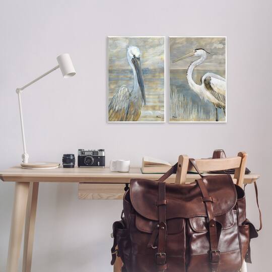 Stupell Industries Sea Birds Abstract Beach Wall Plaque Art